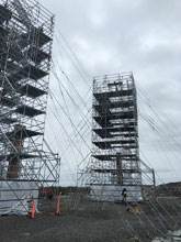 Stair towers installed for Nexans Norway on the 2016 SOBI Project.